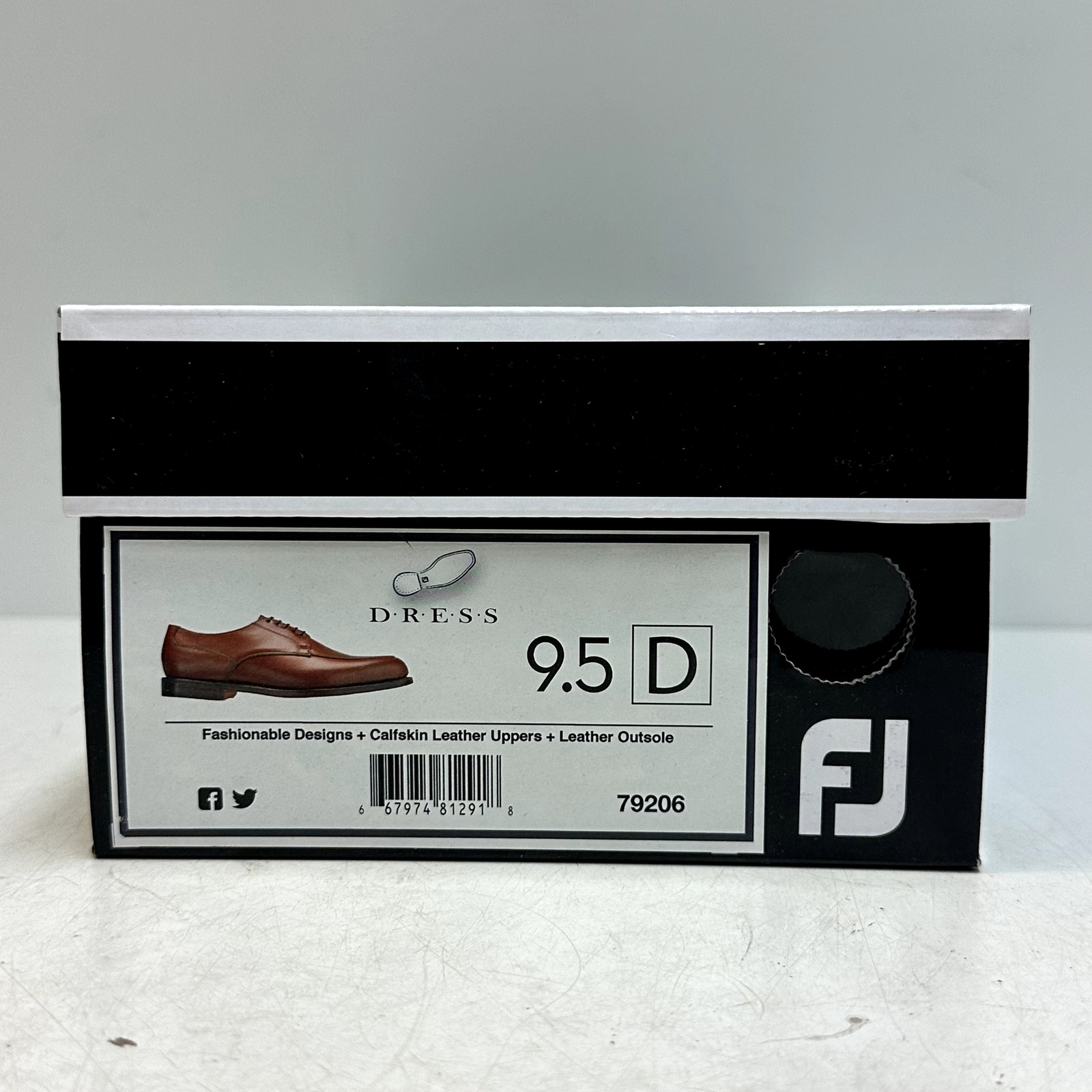 Nib Rancourt & Co. X Footjoy Split Toe Derby Dress Shoe Brown Calf 79206 9.5 D — image 8 of 8